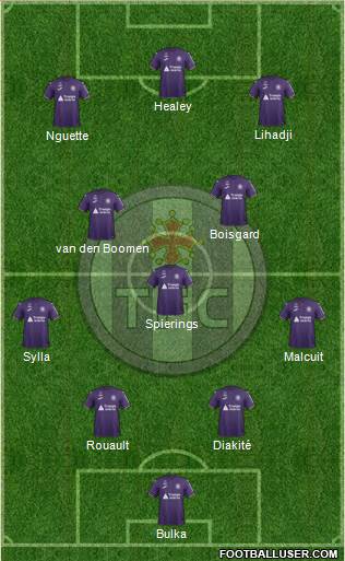Toulouse Football Club 4-1-2-3 football formation