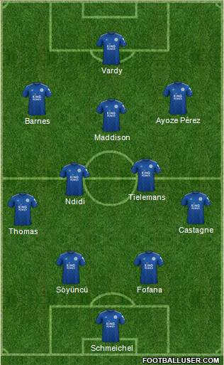 Leicester City football formation