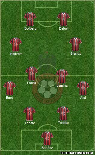 OGC Nice Côte d'Azur football formation