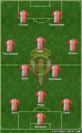 Real Sporting S.A.D. football formation