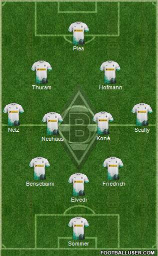 Borussia Mönchengladbach football formation