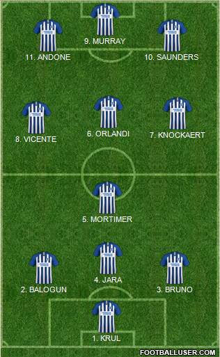 Brighton and Hove Albion Formation 2022