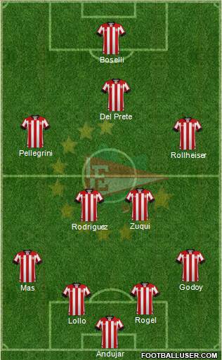 Estudiantes de La Plata football formation