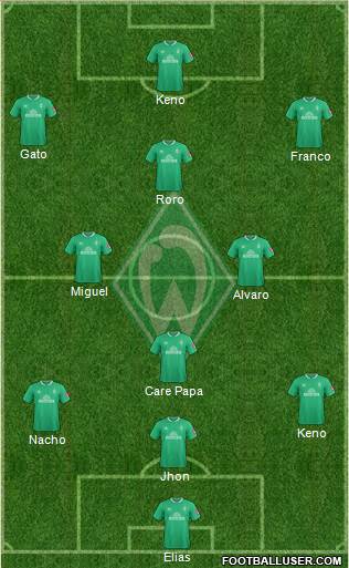 Werder Bremen football formation