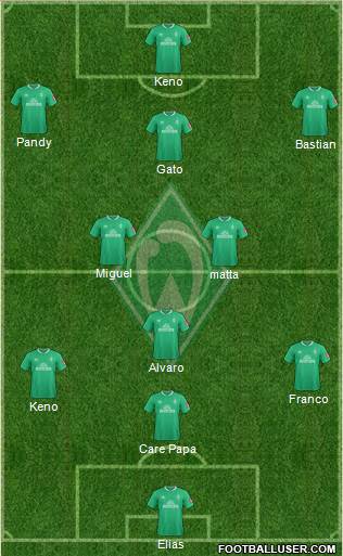 Werder Bremen football formation