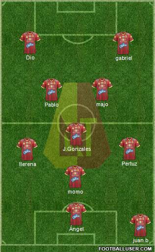 CC Deportes Tolima Formation 2022