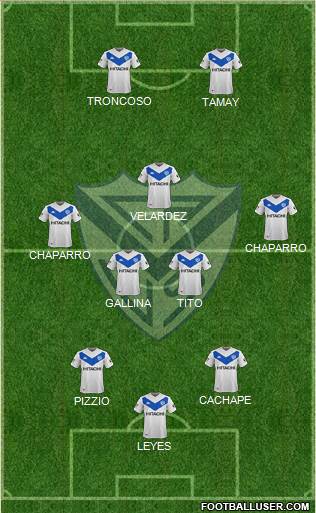 Vélez Sarsfield football formation