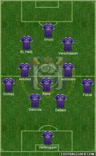 RSC Anderlecht Formation 2022