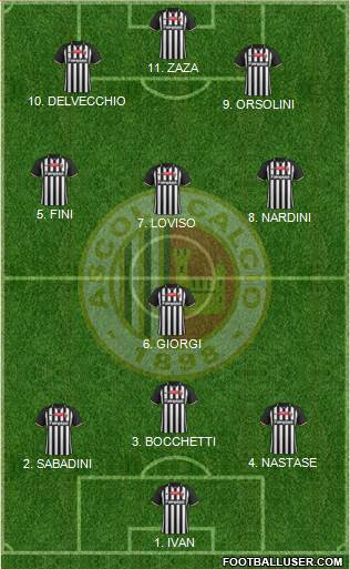 Ascoli football formation