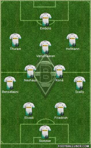 Borussia Mönchengladbach football formation