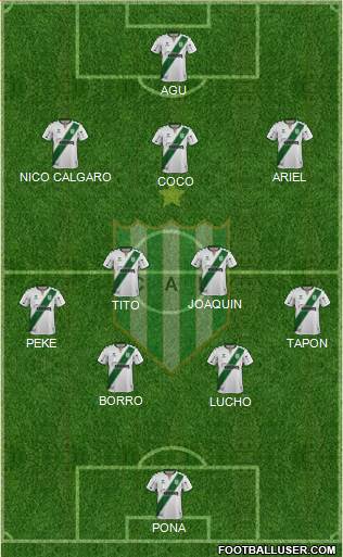 Banfield 4-2-3-1 football formation