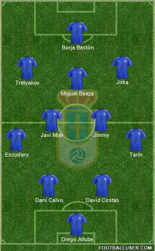 Real Oviedo S.A.D. football formation