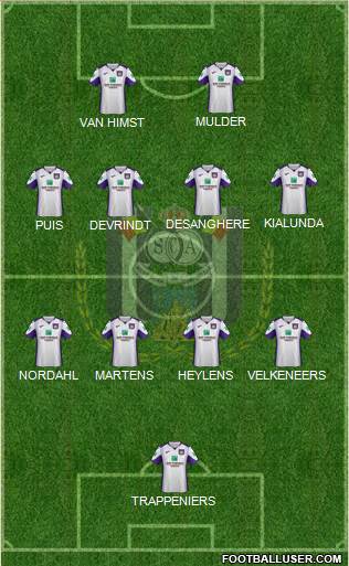RSC Anderlecht Formation 2022