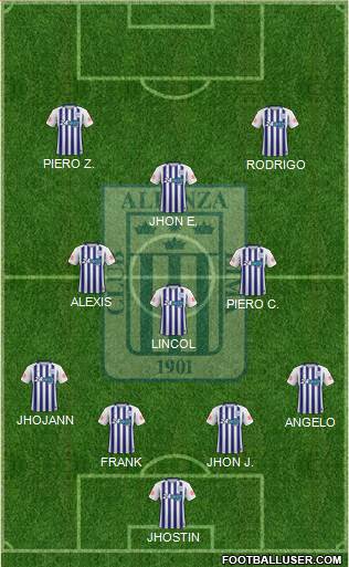 C Alianza Lima football formation