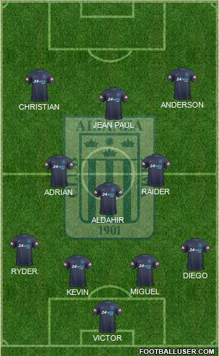 C Alianza Lima football formation