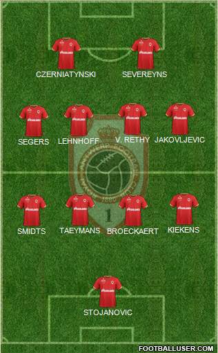 R Antwerp FC Formation 2022