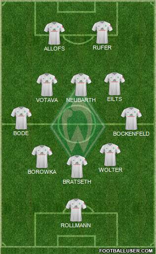 Werder Bremen football formation