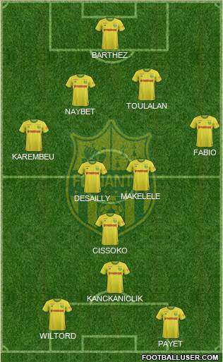 FC Nantes football formation