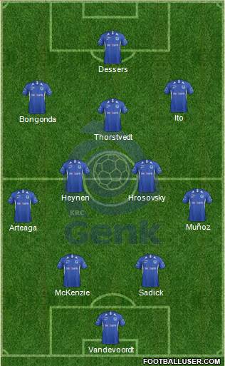 K Racing Club Genk football formation