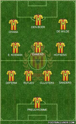 Yellow Red KV Mechelen Formation 2022