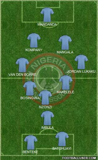 Nigeria football formation