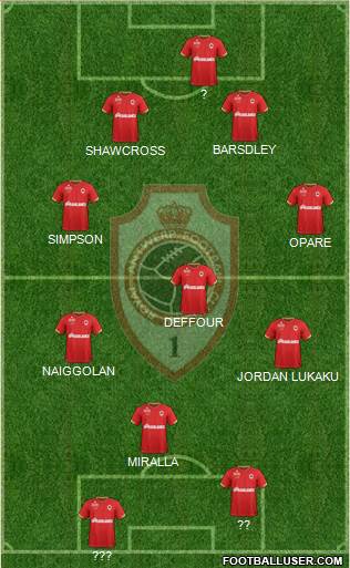R Antwerp FC Formation 2022