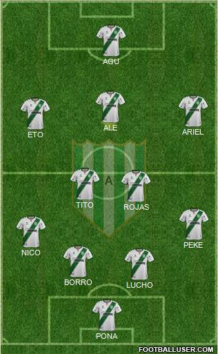 Banfield 4-2-3-1 football formation