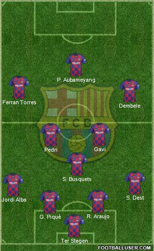 F.C. Barcelona Formation 2022