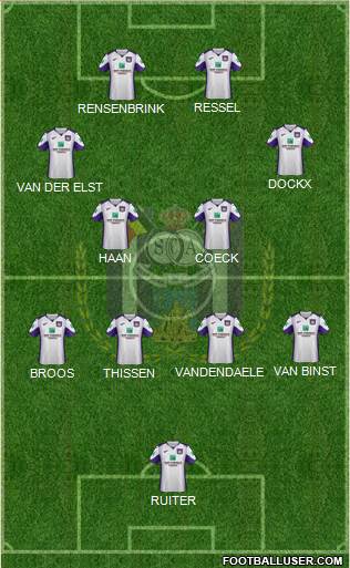 RSC Anderlecht Formation 2022