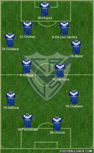 Vélez Sarsfield football formation