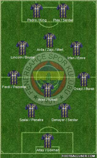 Fenerbahçe SK Formation 2022