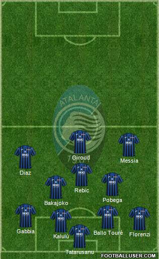 Atalanta football formation