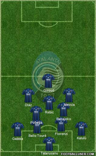 Atalanta football formation