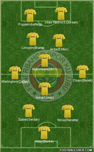 Fenerbahçe SK Formation 2022