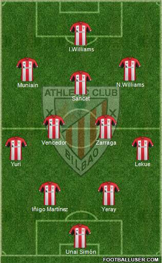 Athletic Club football formation