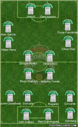 R. Racing Club S.A.D. 4-4-2 football formation