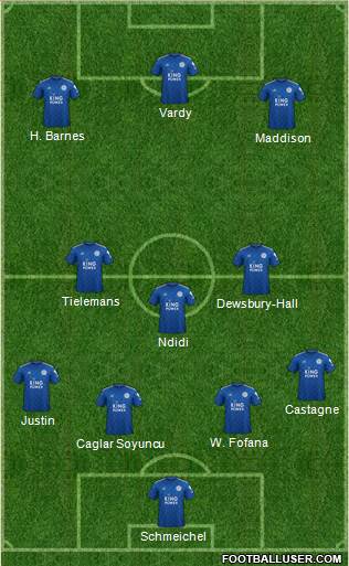 Leicester City football formation