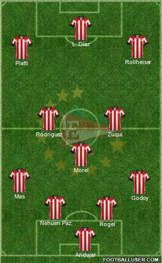 Estudiantes de La Plata football formation