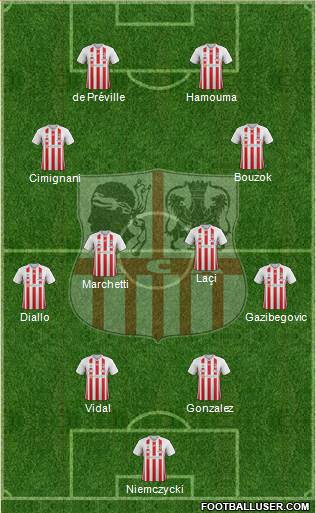 Athletic Club Ajaccien Football football formation