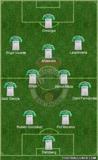 R. Racing Club S.A.D. football formation