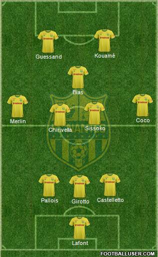 FC Nantes football formation