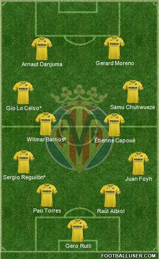 Villarreal C.F., S.A.D. football formation