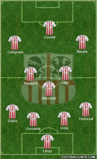 Athletic Club Ajaccien Football Formation 2022