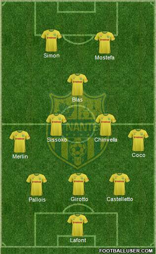 FC Nantes football formation