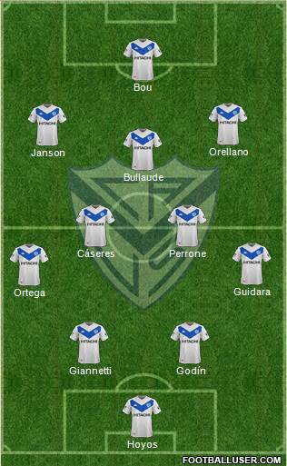 Vélez Sarsfield football formation