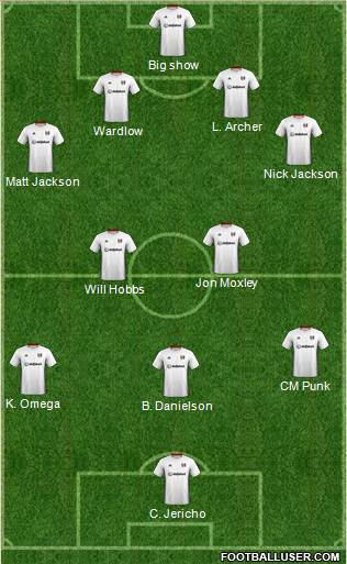 Fulham 4-2-3-1 football formation