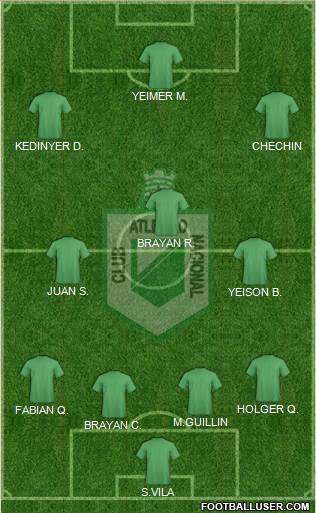 CDC Atlético Nacional football formation