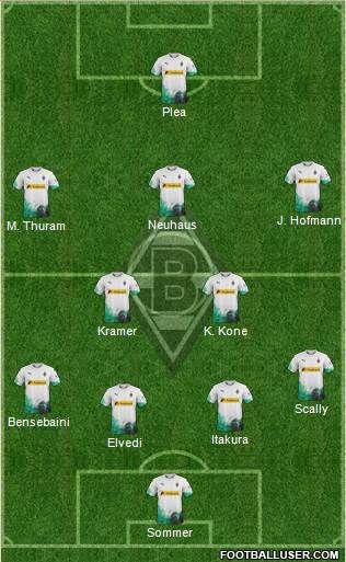 Borussia Mönchengladbach football formation