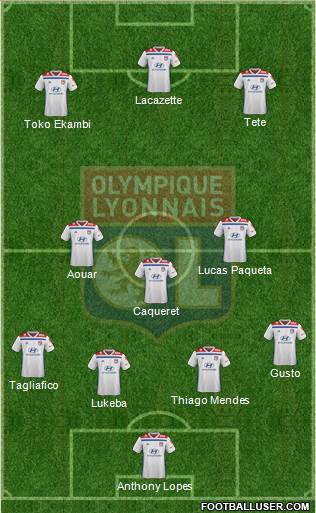 Olympique Lyonnais football formation