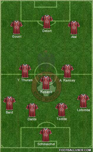 OGC Nice Côte d'Azur football formation